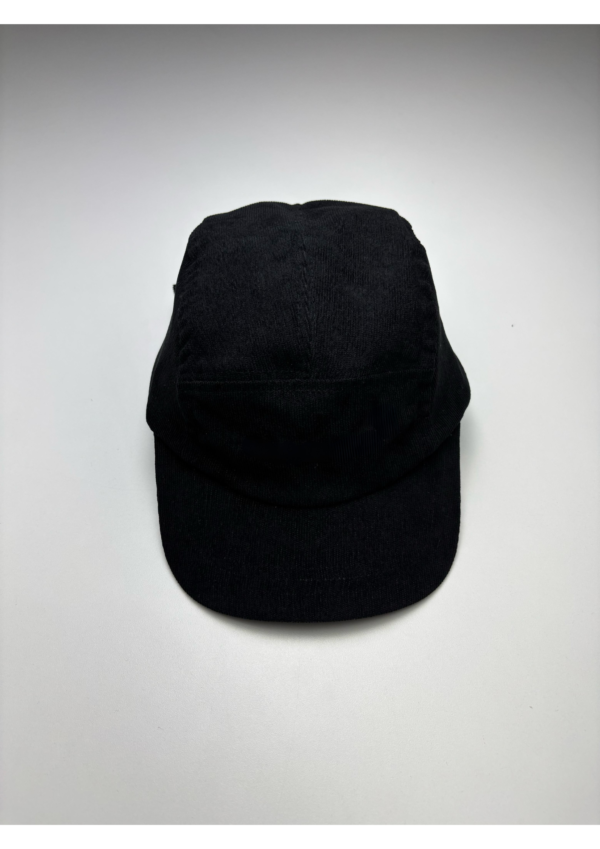 Boné Five Panel Preto Cotelê Fino