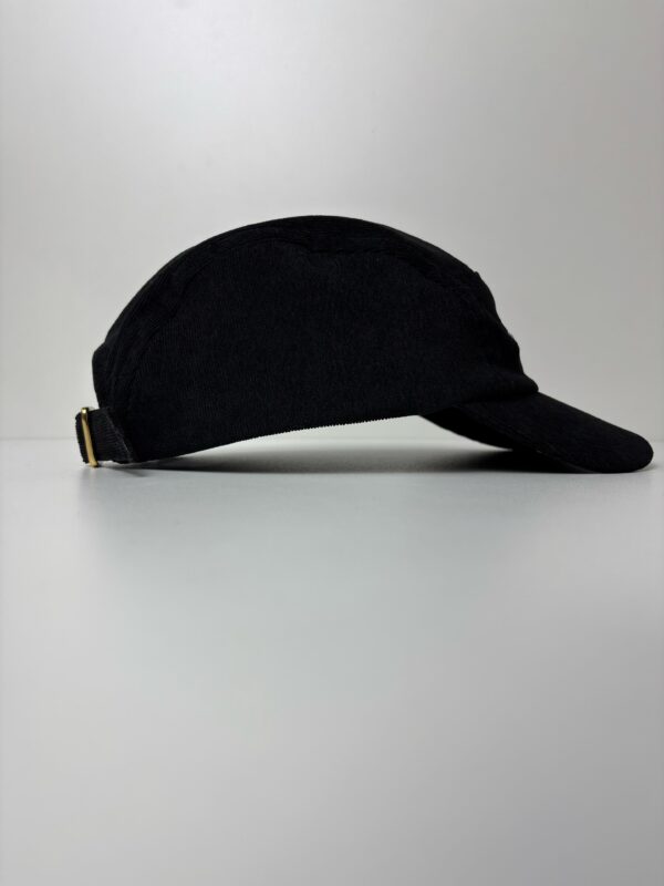 Boné Five Panel Preto Cotelê Fino - Image 2