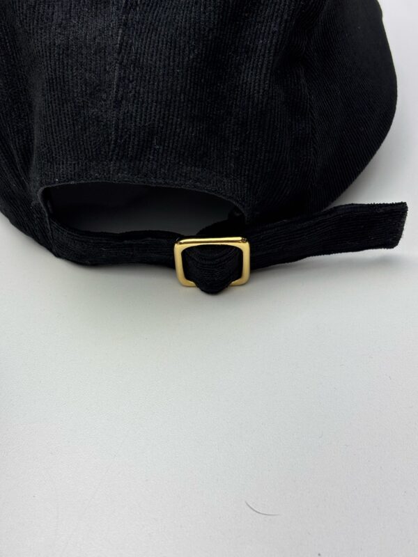 Boné Five Panel Preto Cotelê Fino - Image 3